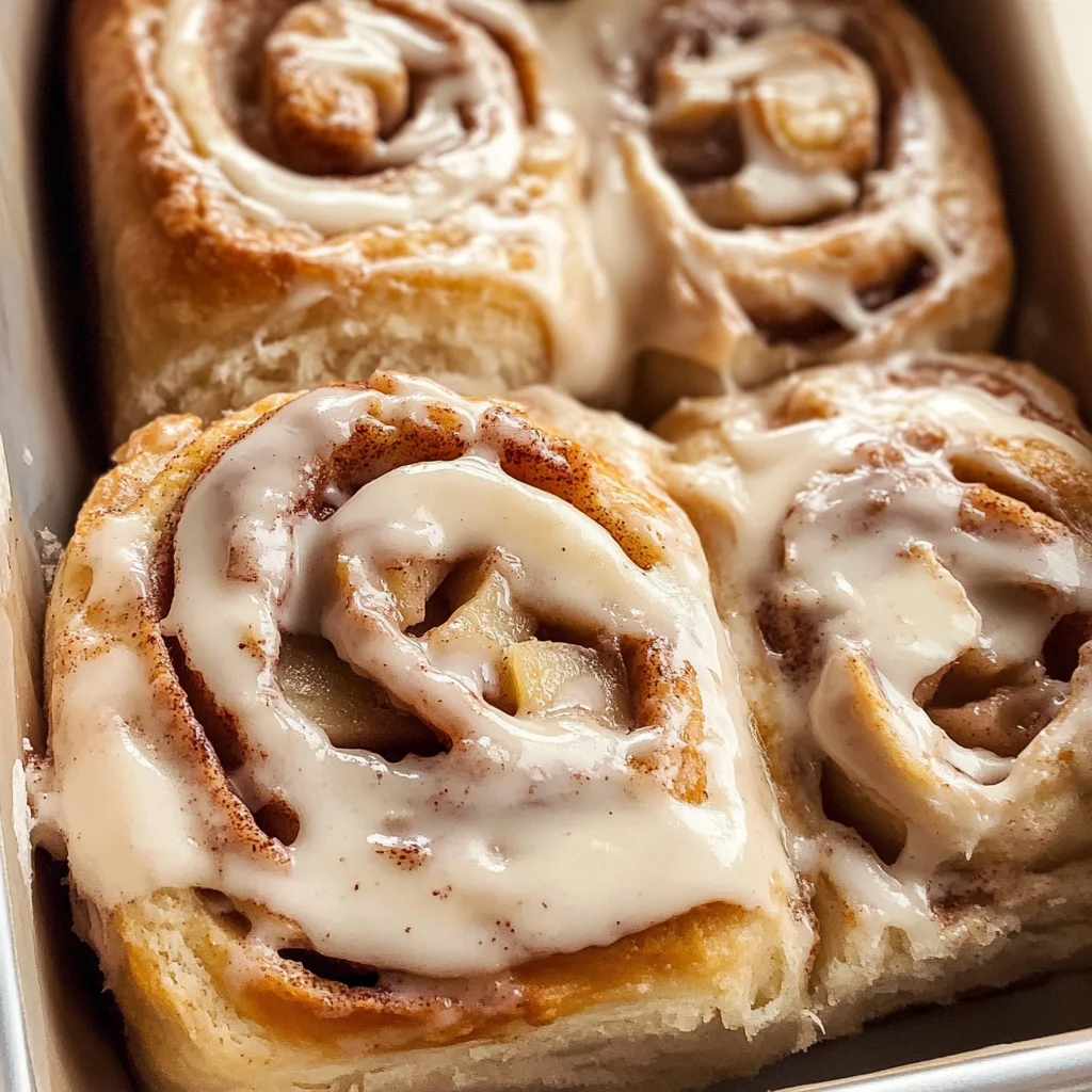 Apple Cinnamon Rolls with Apple Pie Filling