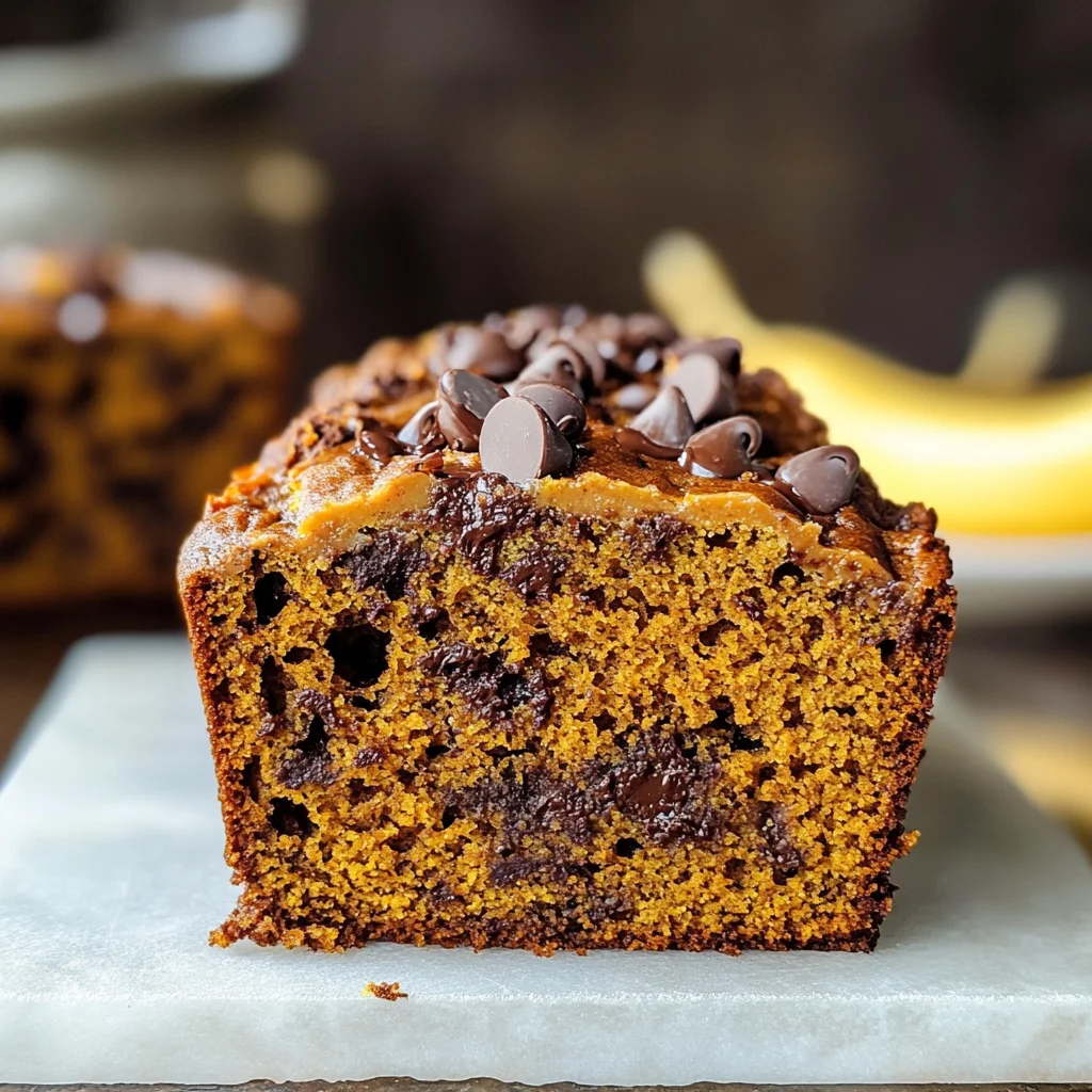 Banana Chocolate Chip Pumpkin Bread