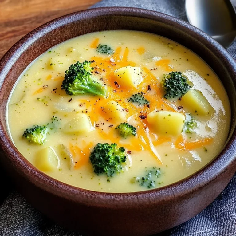 Cheddar Broccoli Potato Soup