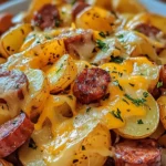 Cheesy Ranch Potatoes and Smoked Sausage