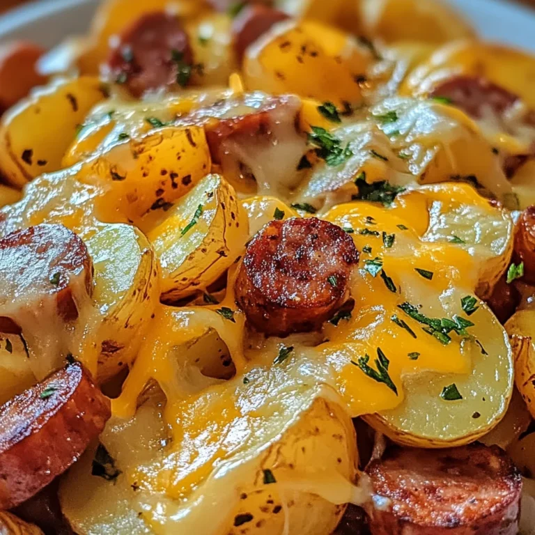 Cheesy Ranch Potatoes and Smoked Sausage