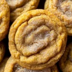 Chewy Pumpkin Snickerdoodle Cookies