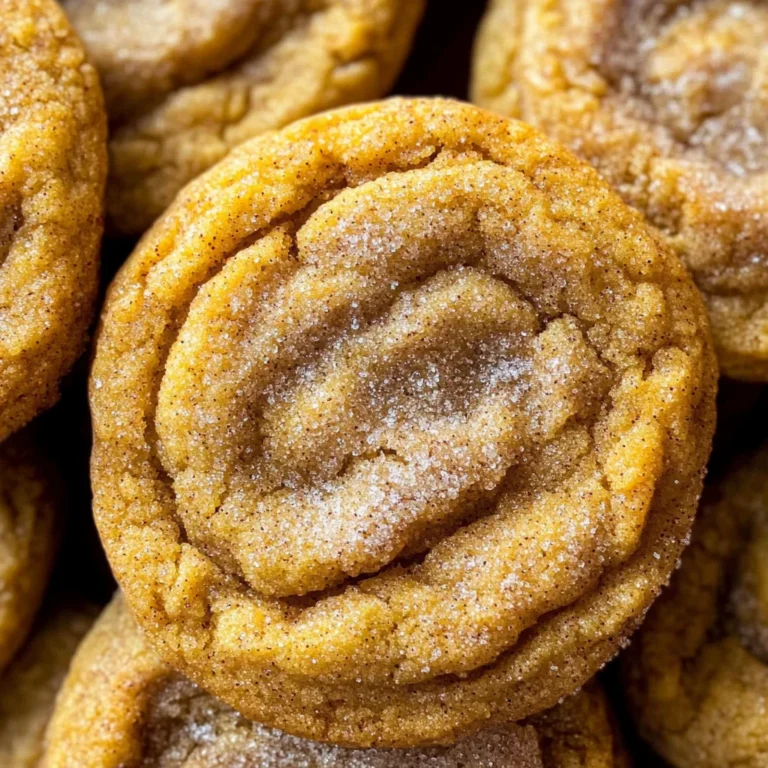 Chewy Pumpkin Snickerdoodle Cookies