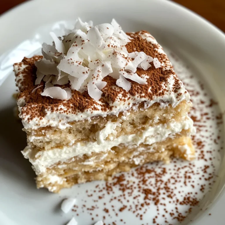 Coconut Rum (Coquito) Tiramisu