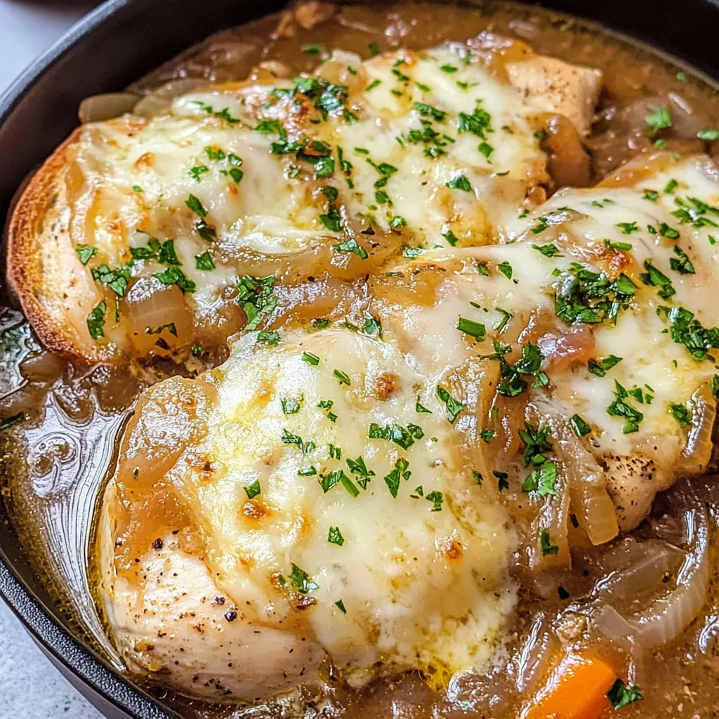 French Onion Chicken Soup