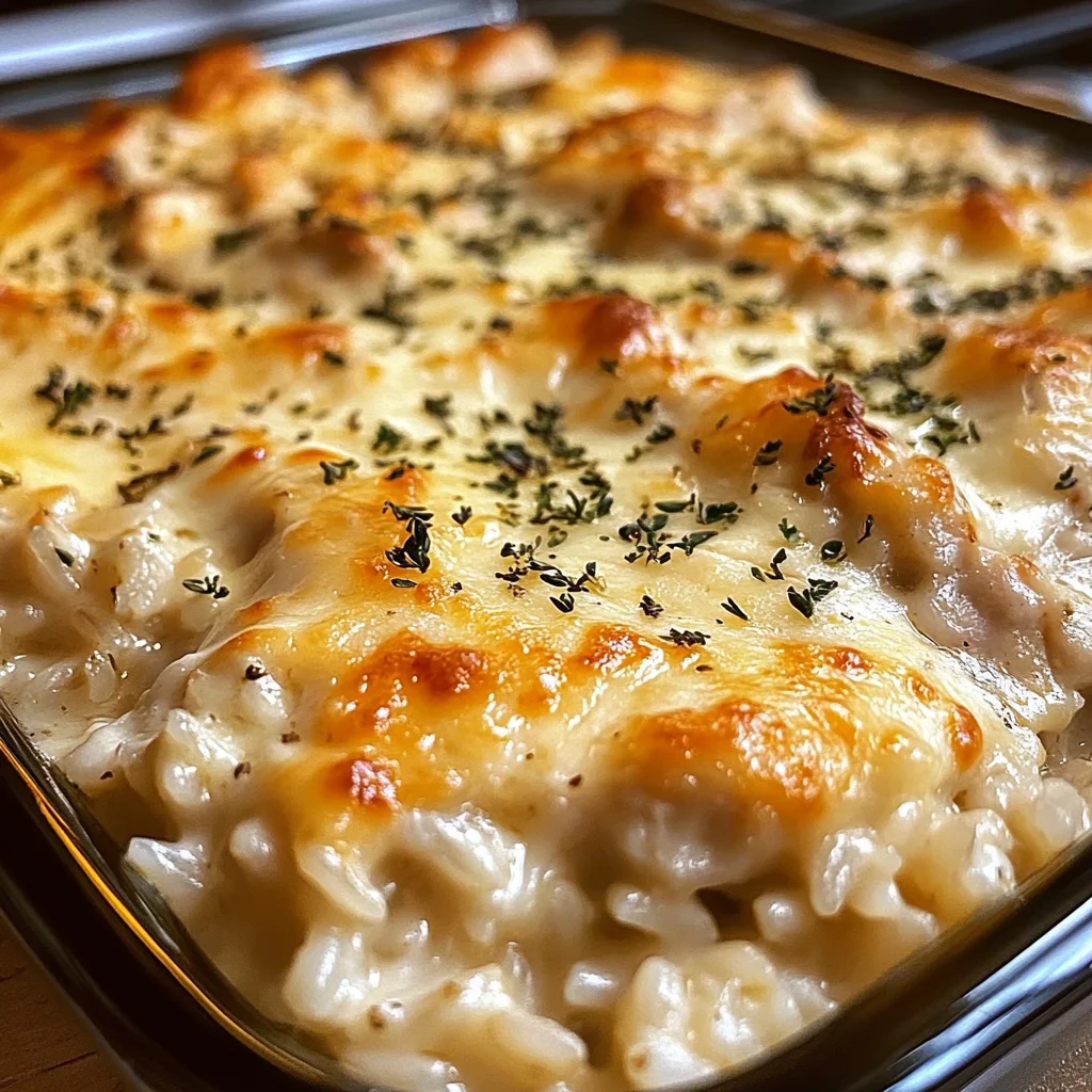 Garlic Butter Chicken and Rice Casserole 30 Minutes Easy Delicious