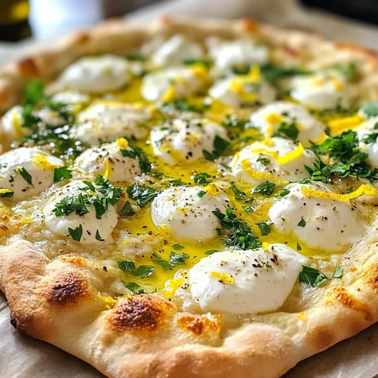 Lemon Pizza with Fresh Herbs