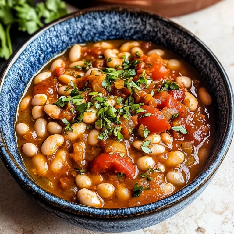 Loubia- Morrocan White Bean Stew (Stovetop + Instant Pot)