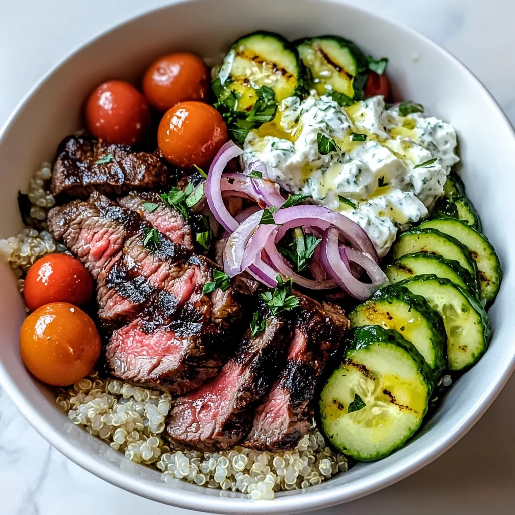 Mediterranean Steak Bowl Recipe