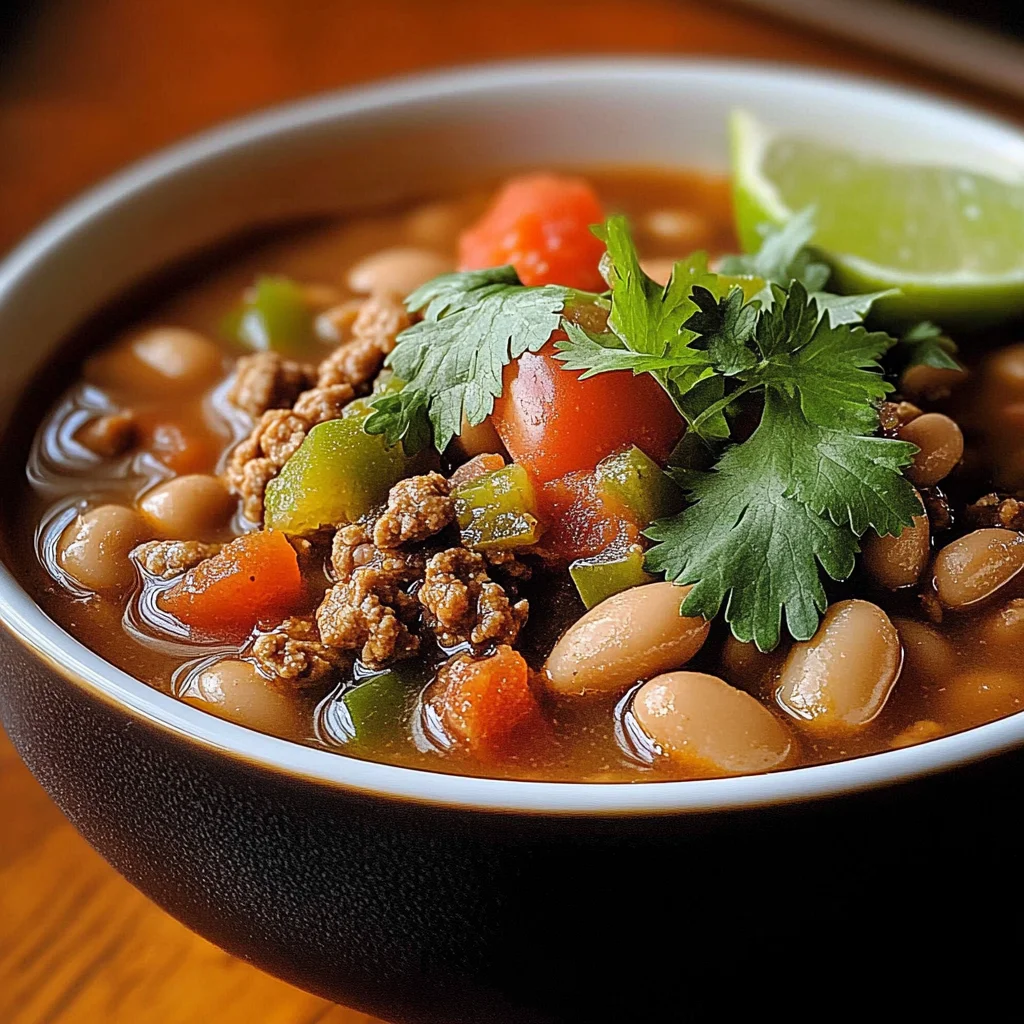 Pinto Beans Green Chile And Beef Soup