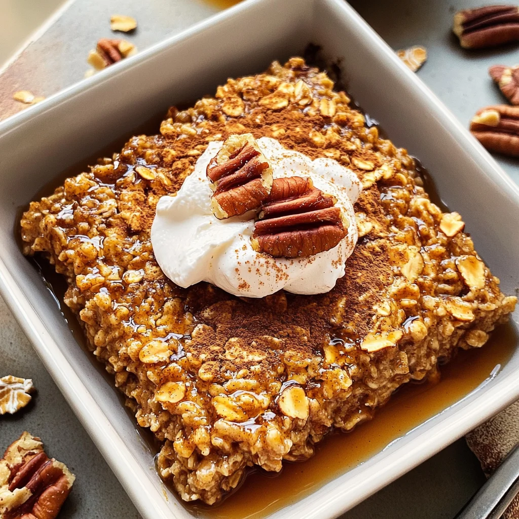 Pumpkin Baked Oatmeal