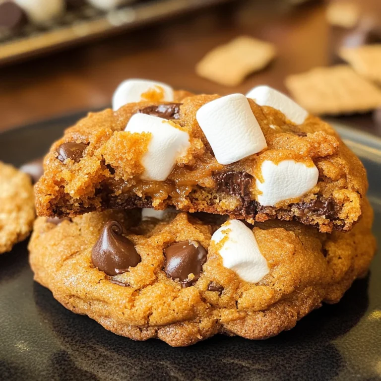Pumpkin S'mores Cookies