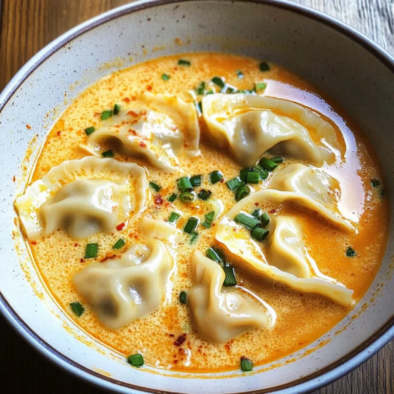Thai Coconut Curry Dumpling Soup