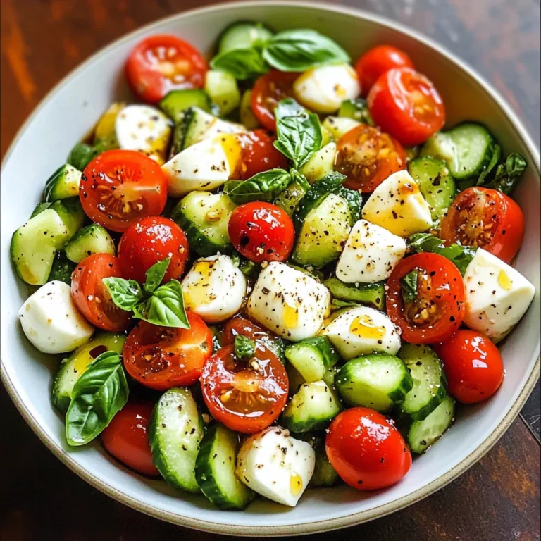 Tomato Cucumber Mozzarella Salad