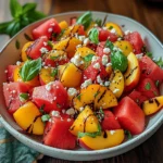 Watermelon Peach Salad – A Refreshing Gourmet Salad