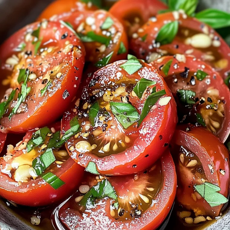 Zesty Marinated Tomatoes