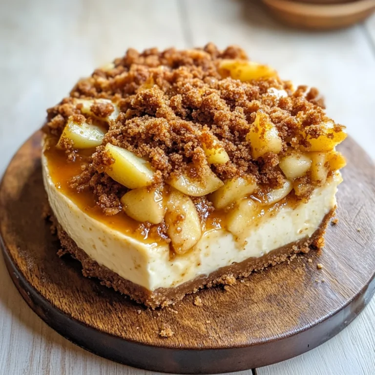 Apple Crumble Cheesecake