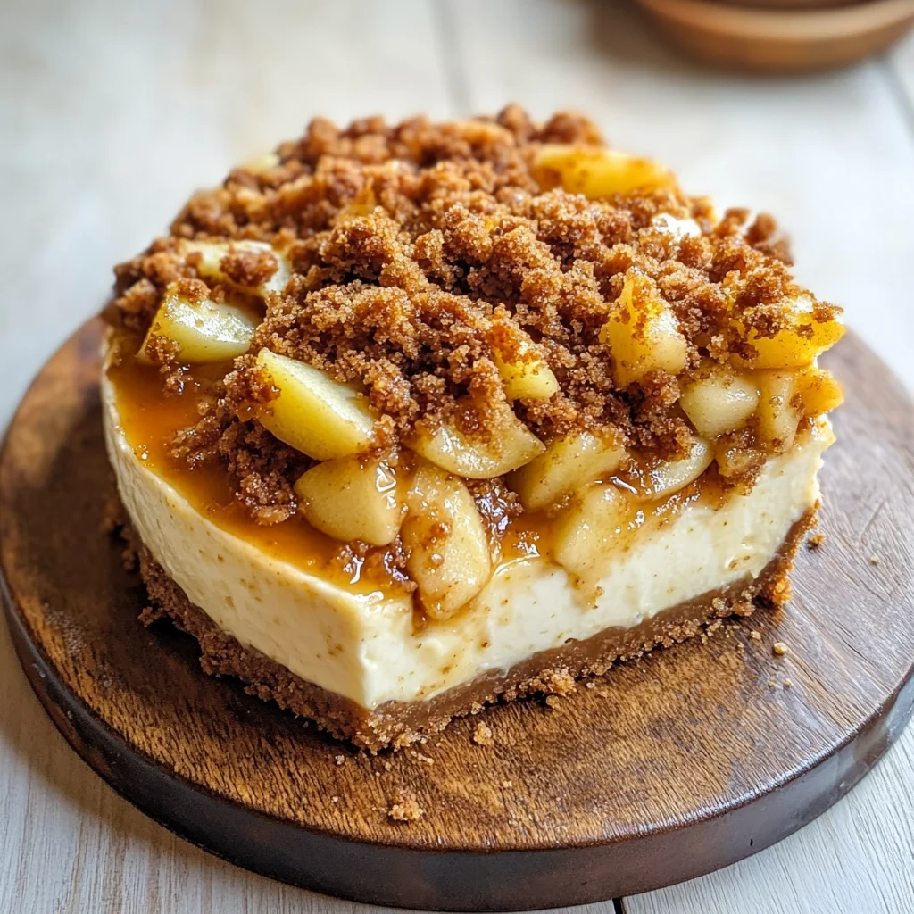 Apple Crumble Cheesecake