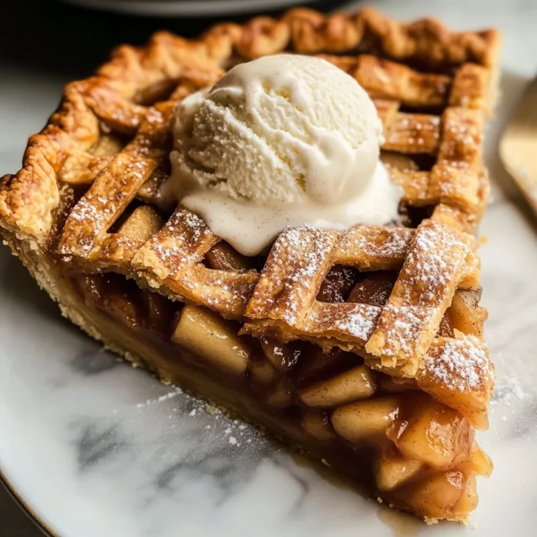 Apple Pie à la Mode (Apple Pie with Ice Cream Recipe)