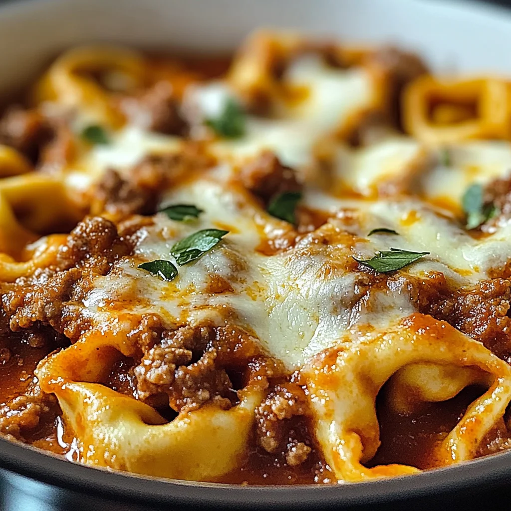Beefy Tortellini Bake