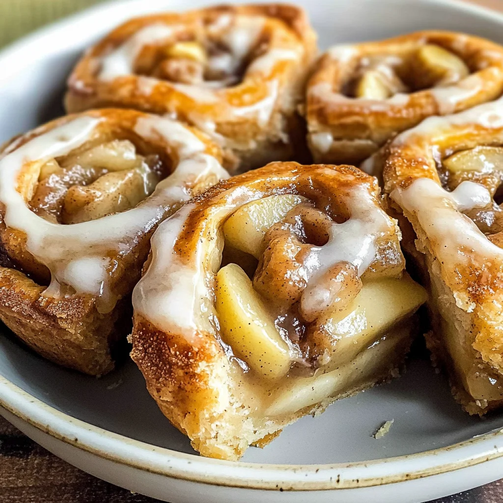 Cinnamon Roll Apple Pie