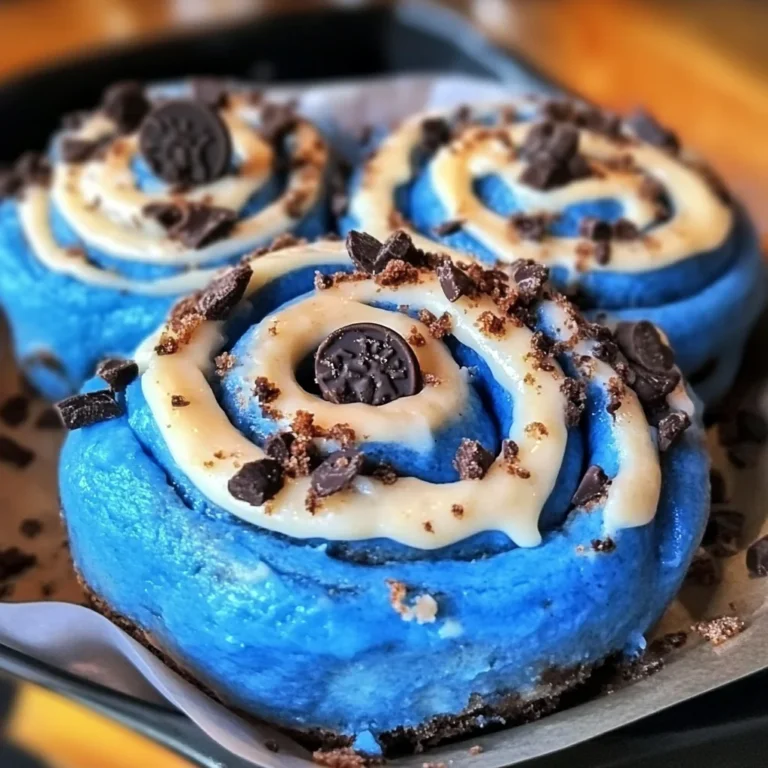 Cookie Monster Cinnamon Rolls Recipe