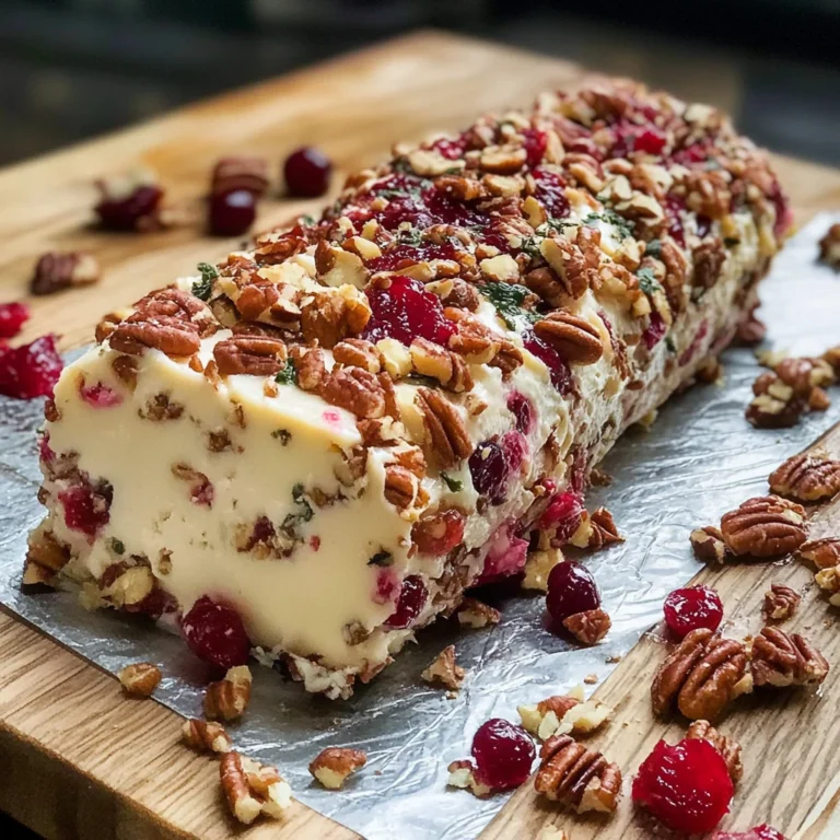 Cranberry Pecan Cheese Log