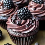 Dark Chocolate Blackberry Cupcakes: Indulge in a Decadent Dessert Delight
