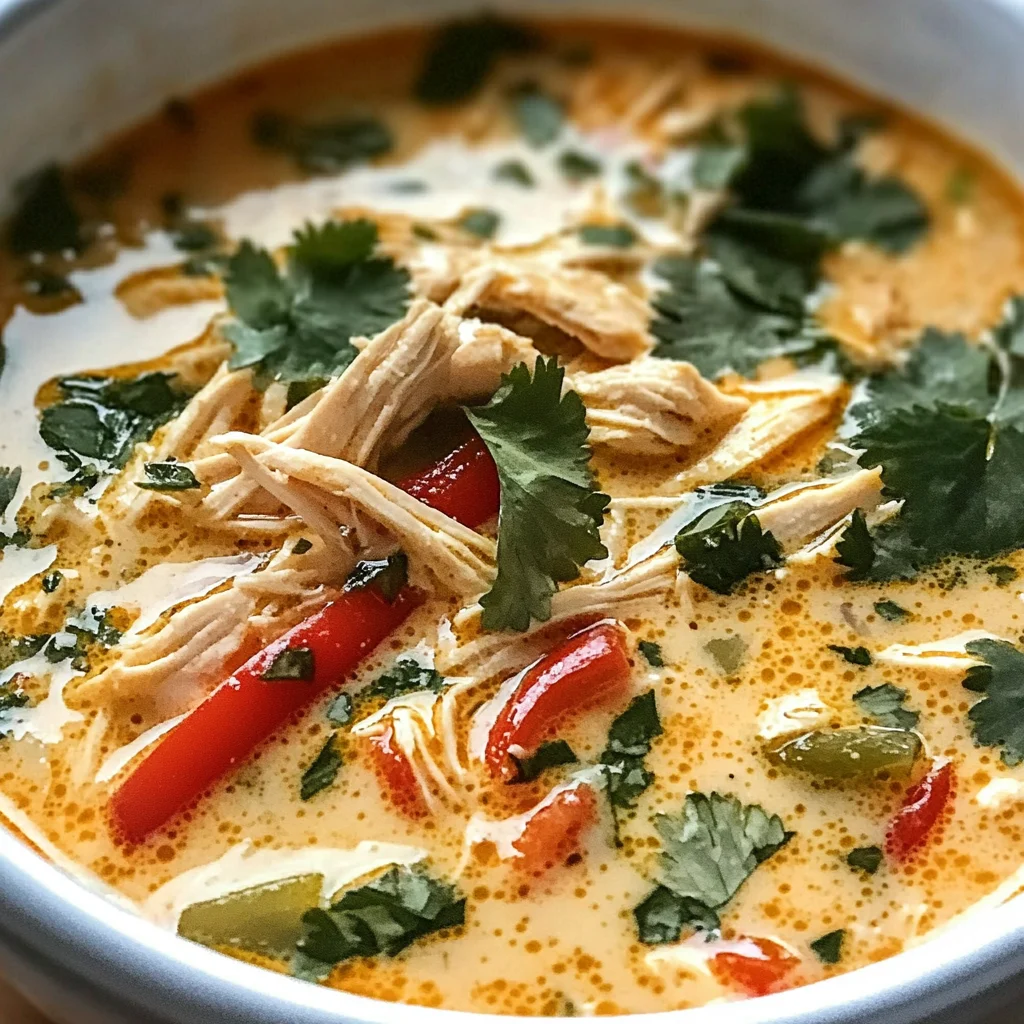 Easy Thai Coconut Chicken Soup