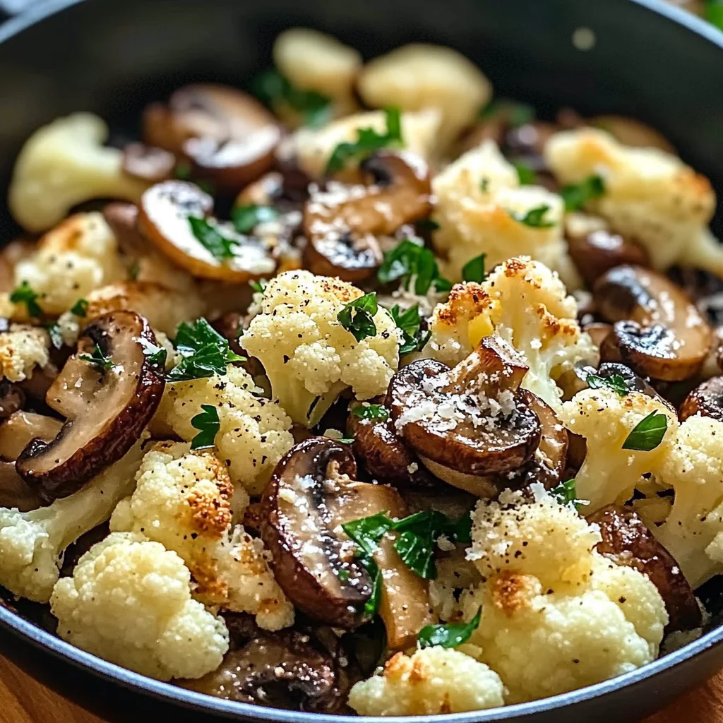 Garlic Cauliflower Mushroom Skillet: Quick & Delicious Dish
