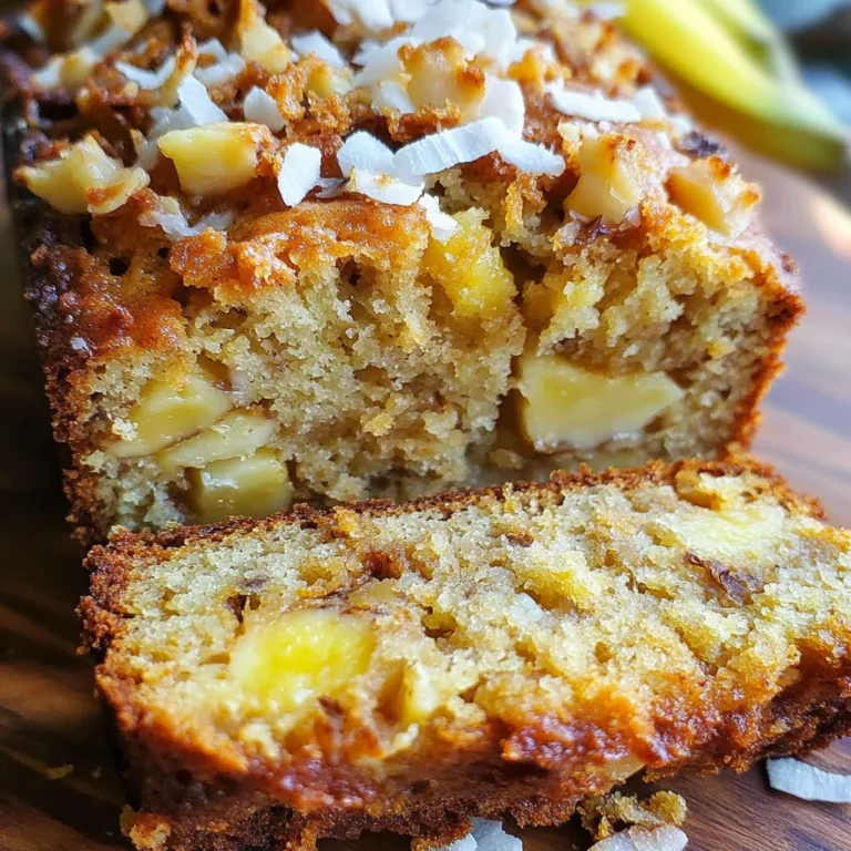 Hawaiian Banana Bread with Pineapple, Coconut & Macadamia Nuts
