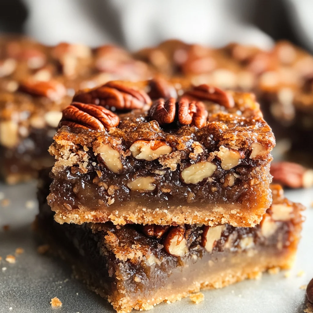 Healthy Gluten-Free Pecan Pie Bars