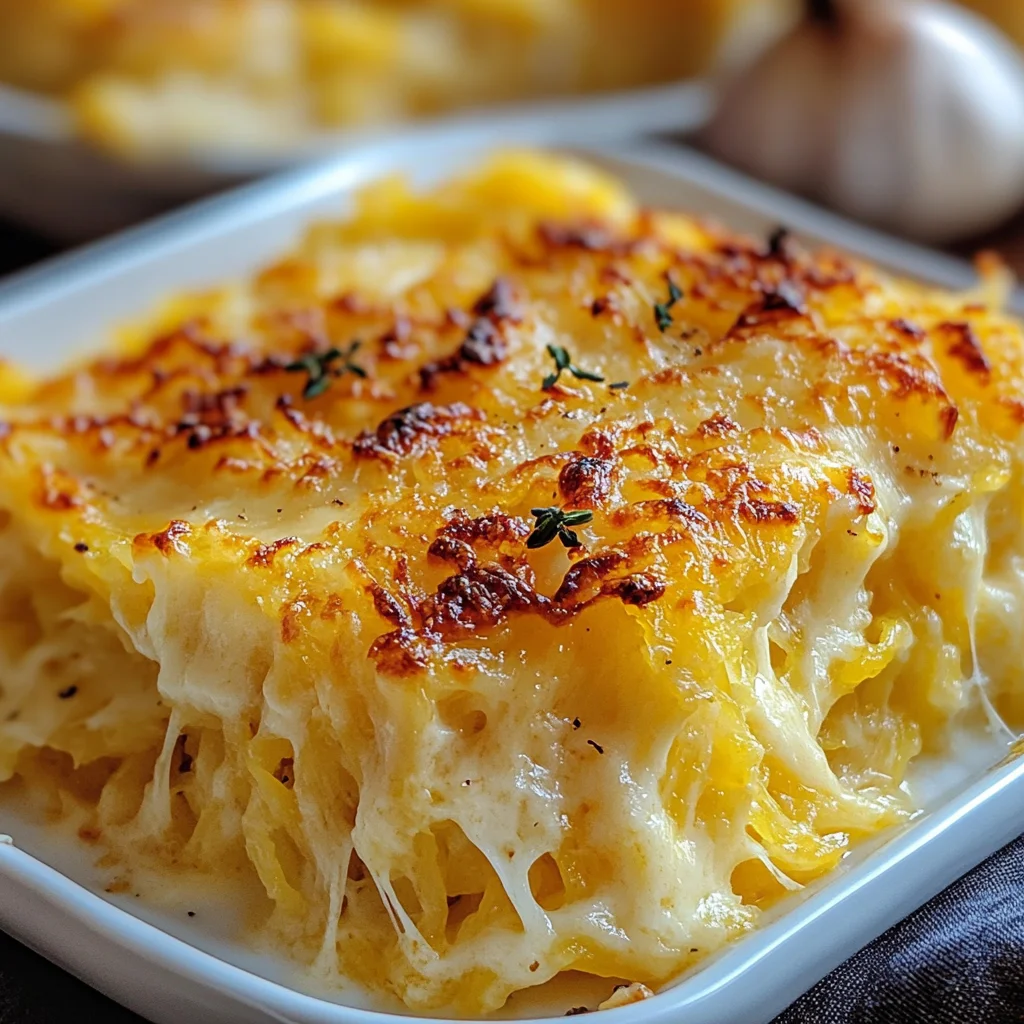 Healthy Spaghetti Squash Au Gratin