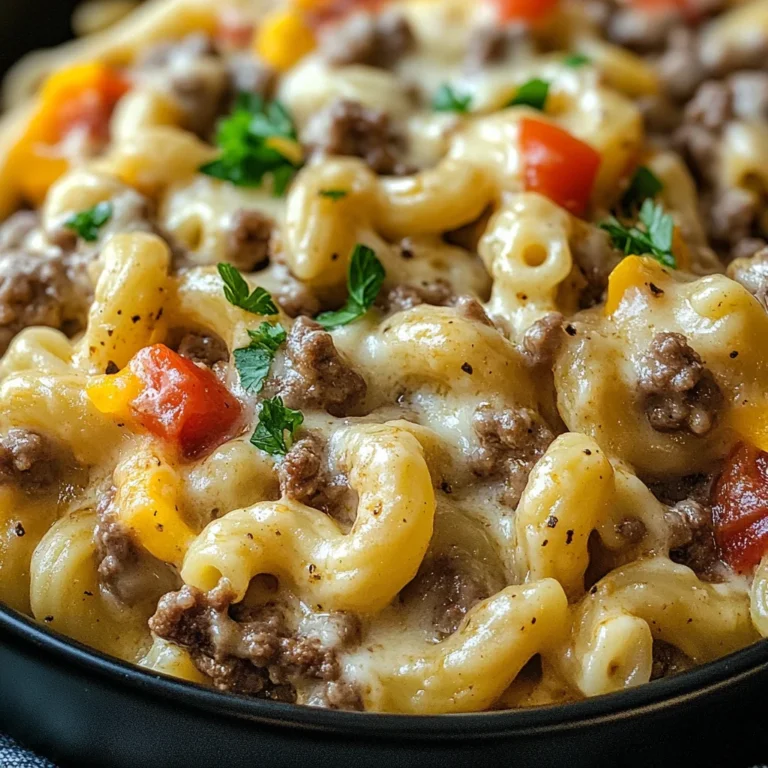 High-Protein Creamy Philly Cheesesteak Mac & Cheese