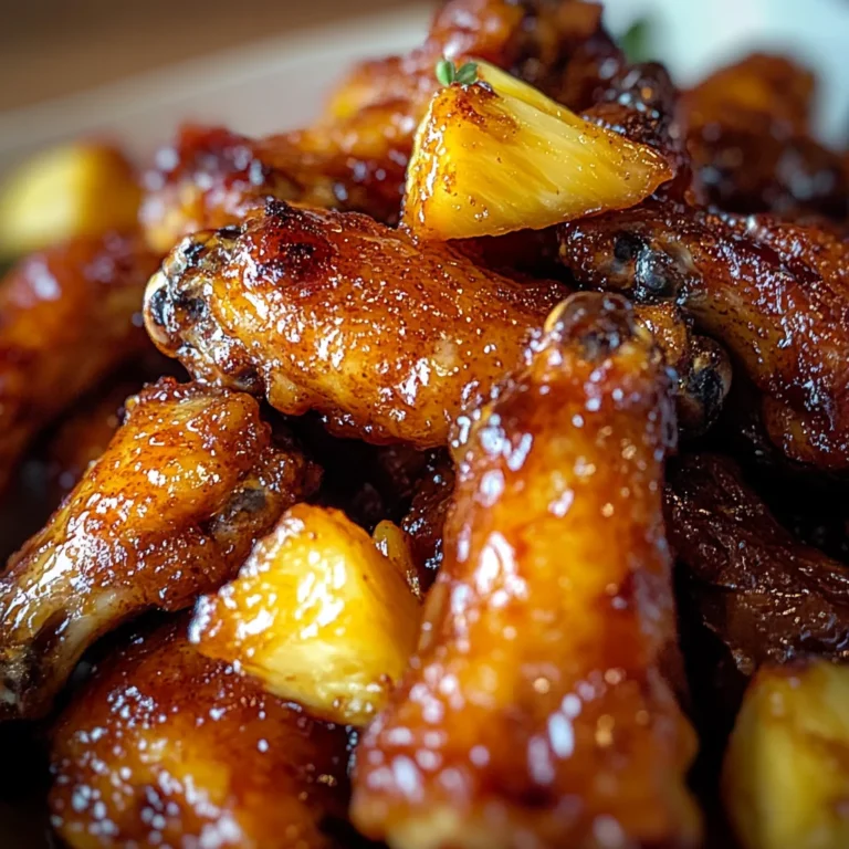 Irresistible Brown Sugar Pineapple Wings Chicken in 40 Minutes