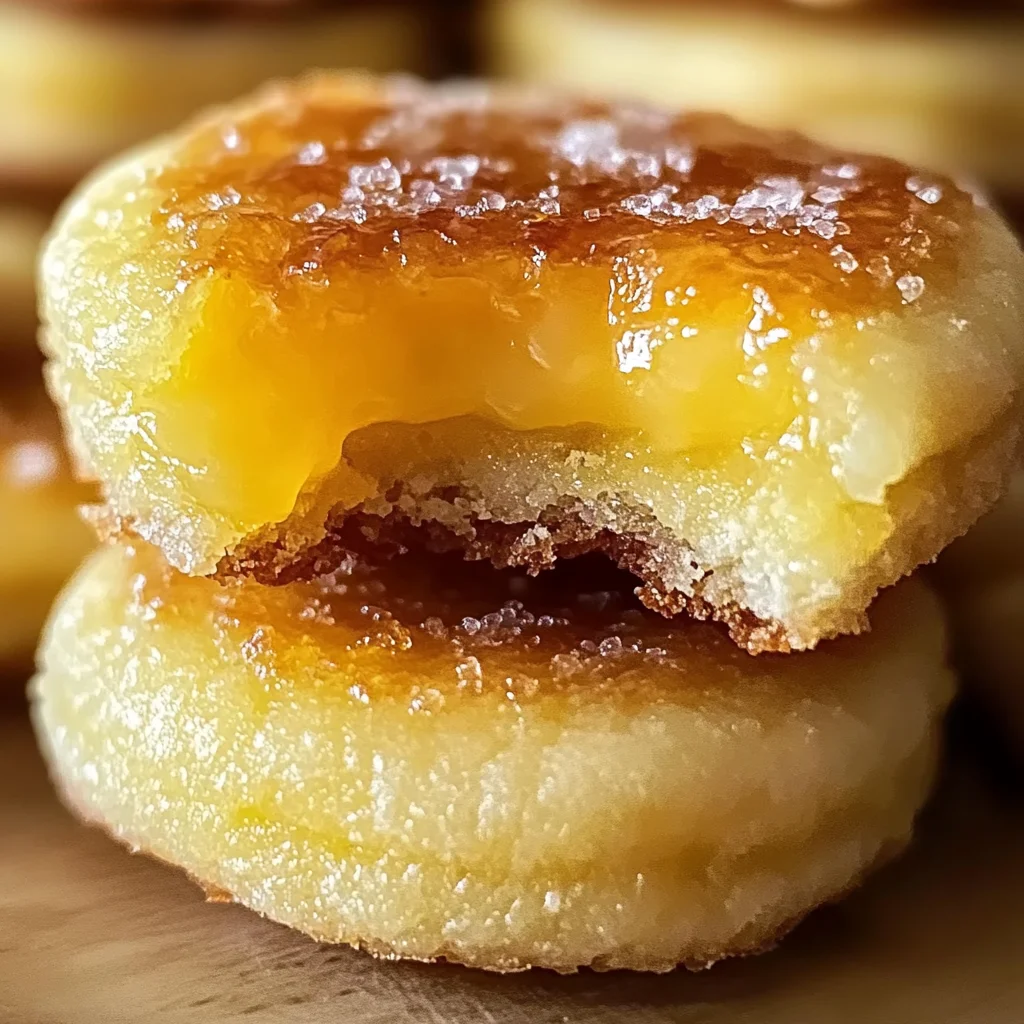 Lemon Curd Crème Brûlée Cookies - Tangy & Sweet Treat