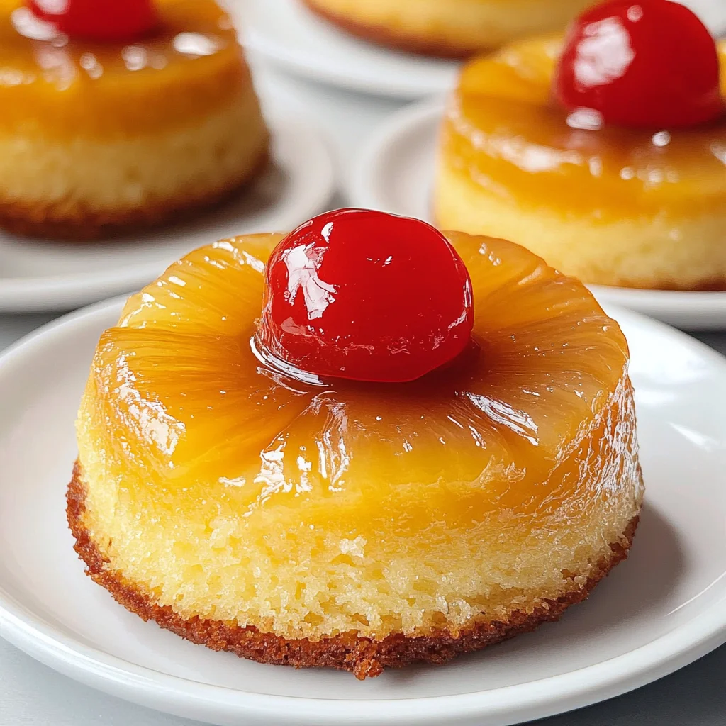 Mini Pineapple Upside Down Cakes