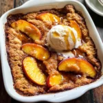 Old School Easy Brown Sugar Peach Cobbler