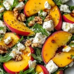 Simple Peach Feta Salad