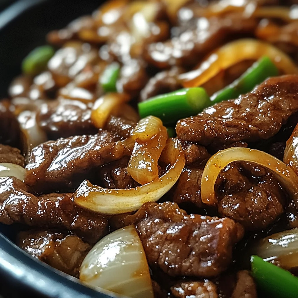 Sizzling Chinese Pepper Steak with Onions