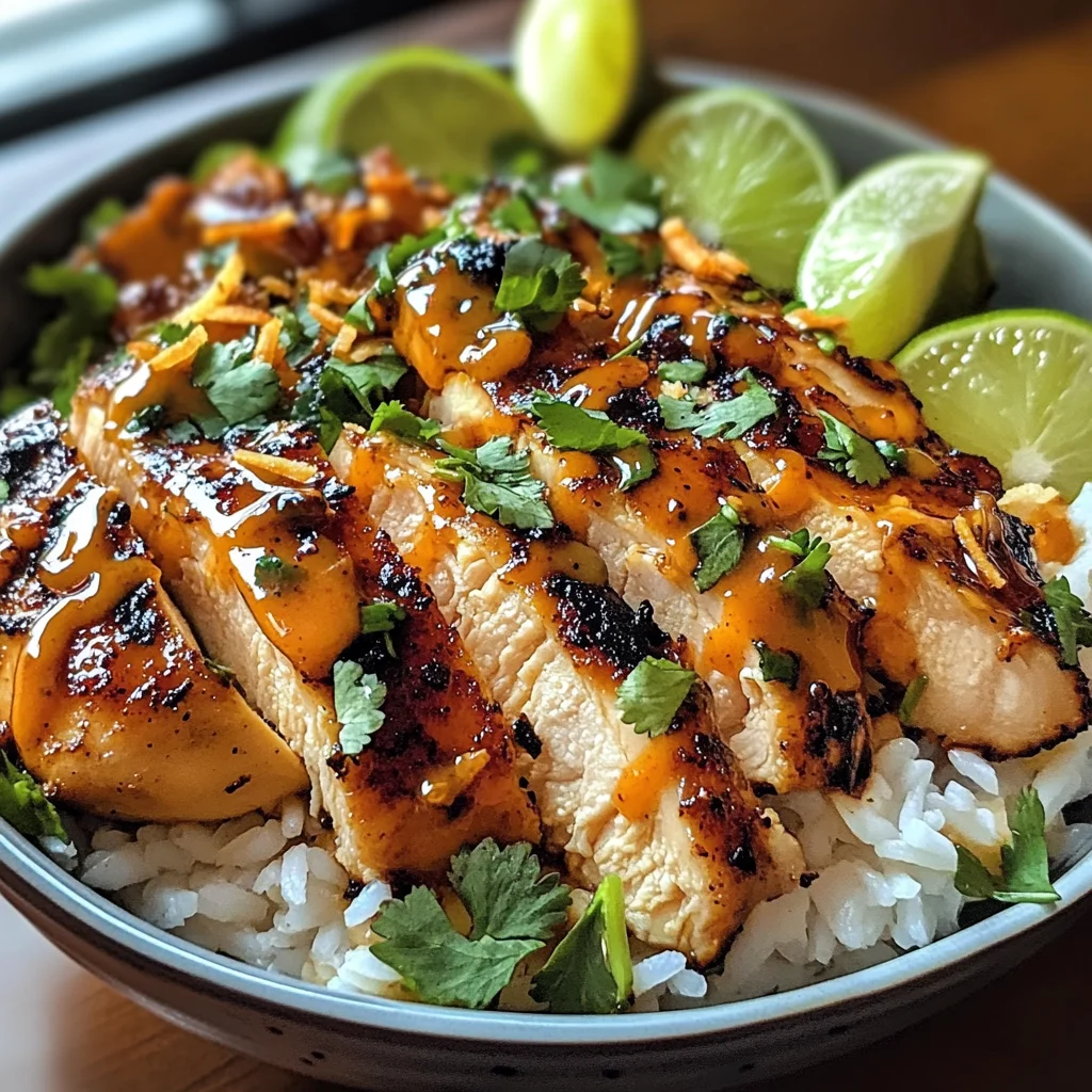 Spicy Maple Chicken with Coconut Rice