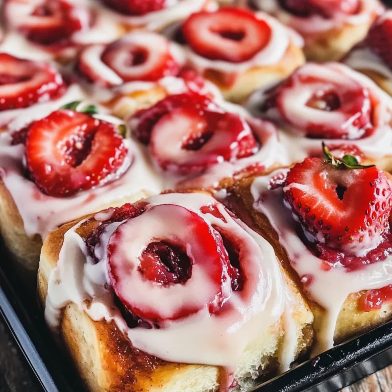 Strawberry Cheesecake Cinnabon Rolls Recipe
