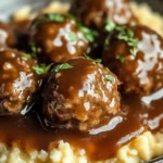 Tasty Slow Cooker Salisbury Steak Meatballs Recipe