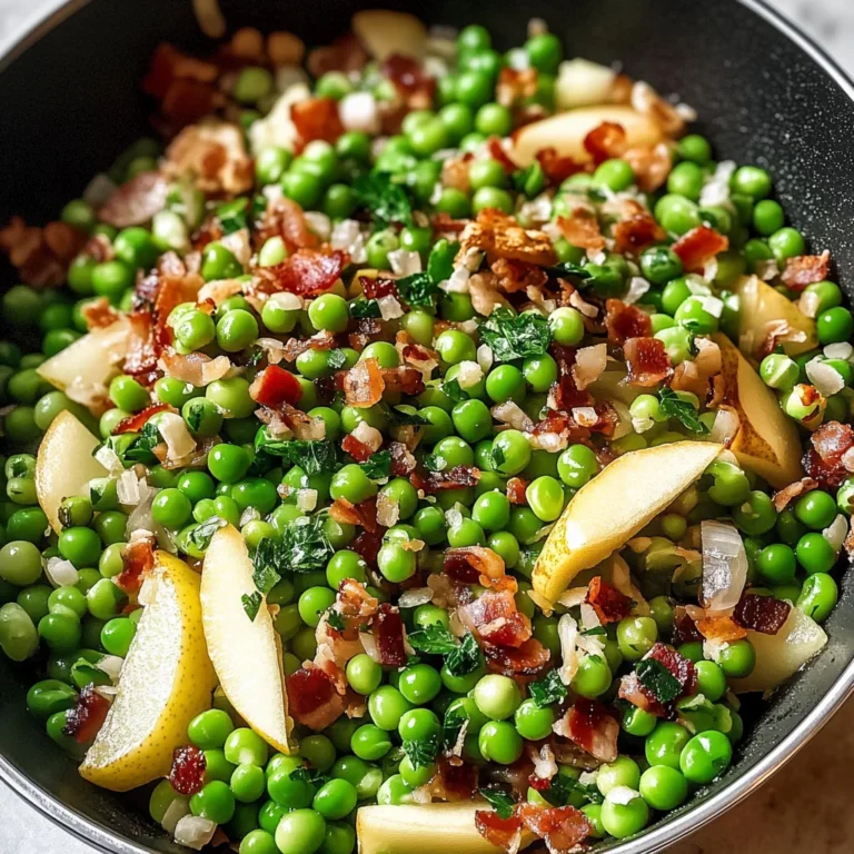 Thanksgiving Peas (with Pear and Pancetta)