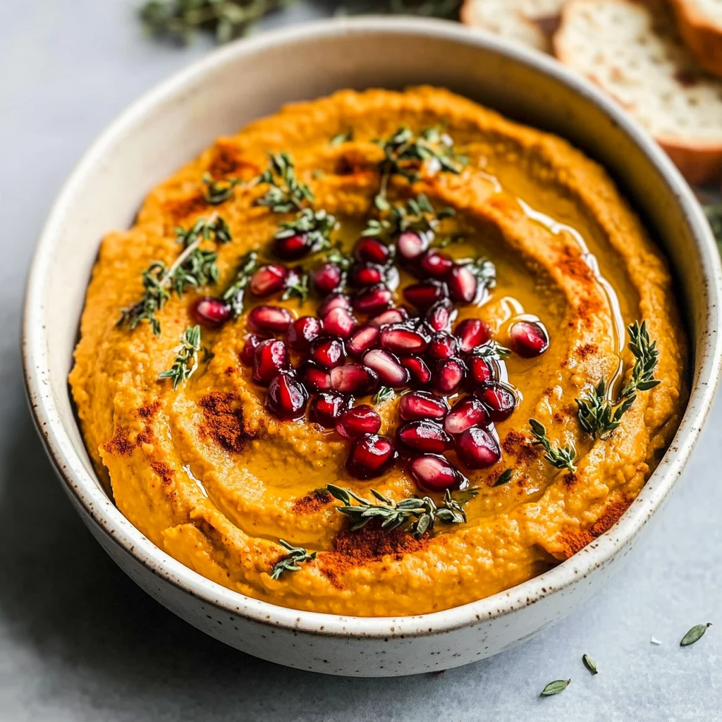 10-Minute Cozy & Creamy Pumpkin Hummus