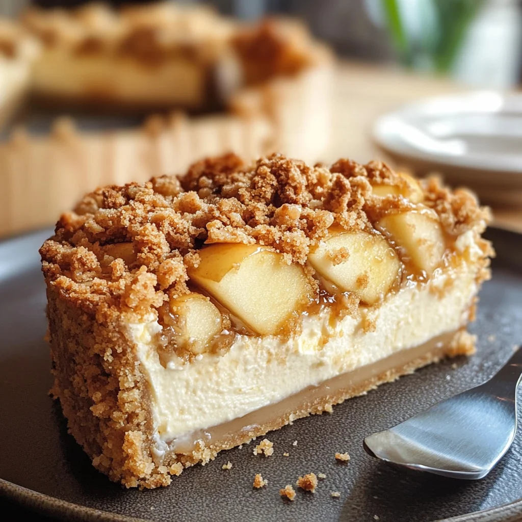 Apple Crumble Cheesecake