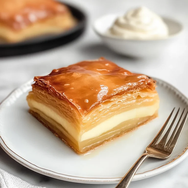 Apple Mille Feuille with Vanilla Custard (gluten-free)