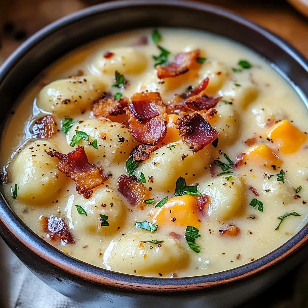 Bacon Cheddar Gnocchi Soup – A Rich and Creamy Comfort Meal