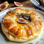 Baked Brie in Puff Pastry with Honey and Fig