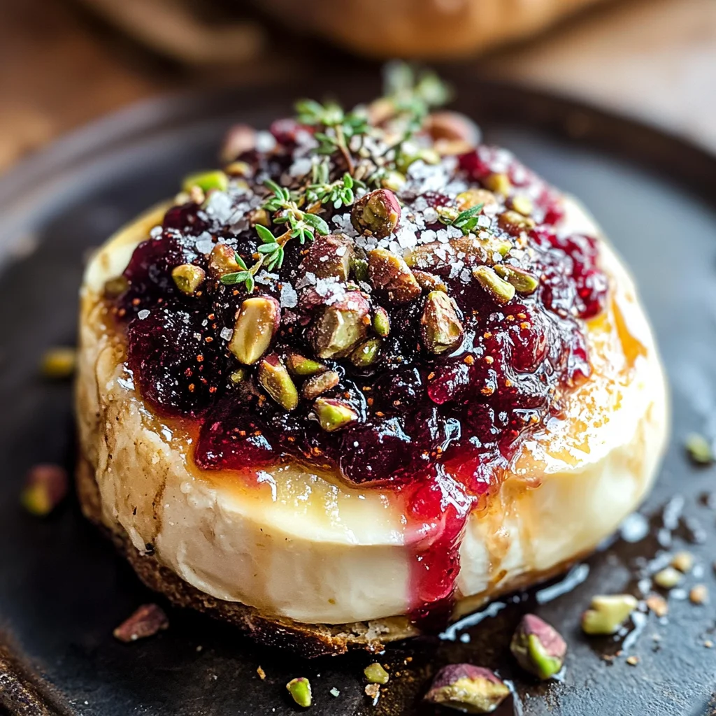 Best Baked Brie with Honey, Fig and Pistachio